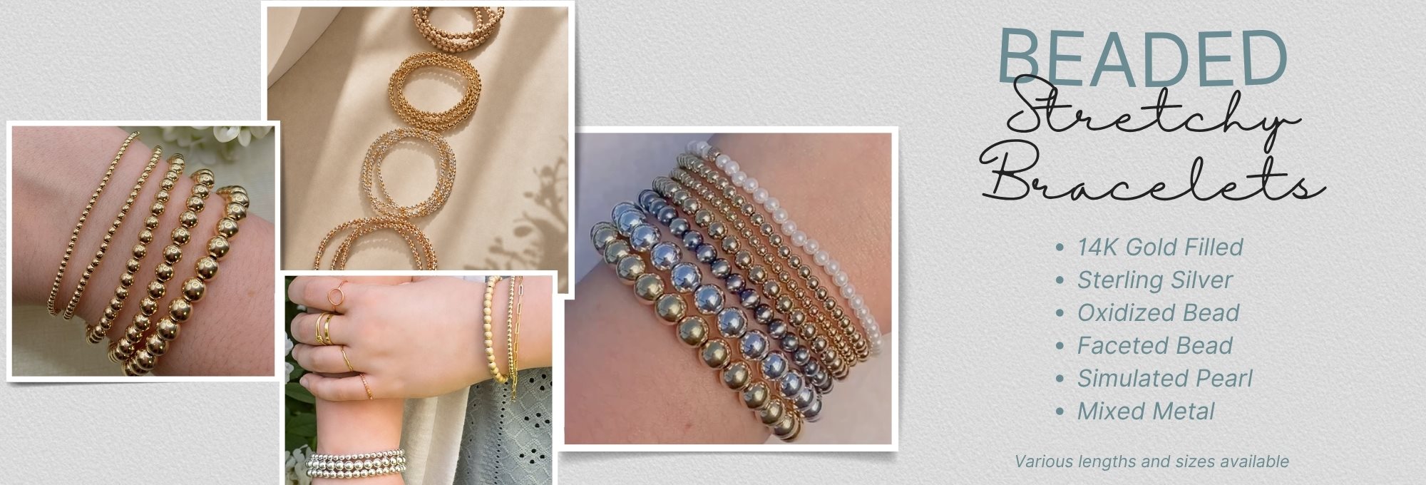 Stretchy Bead Bracelets- English Edited